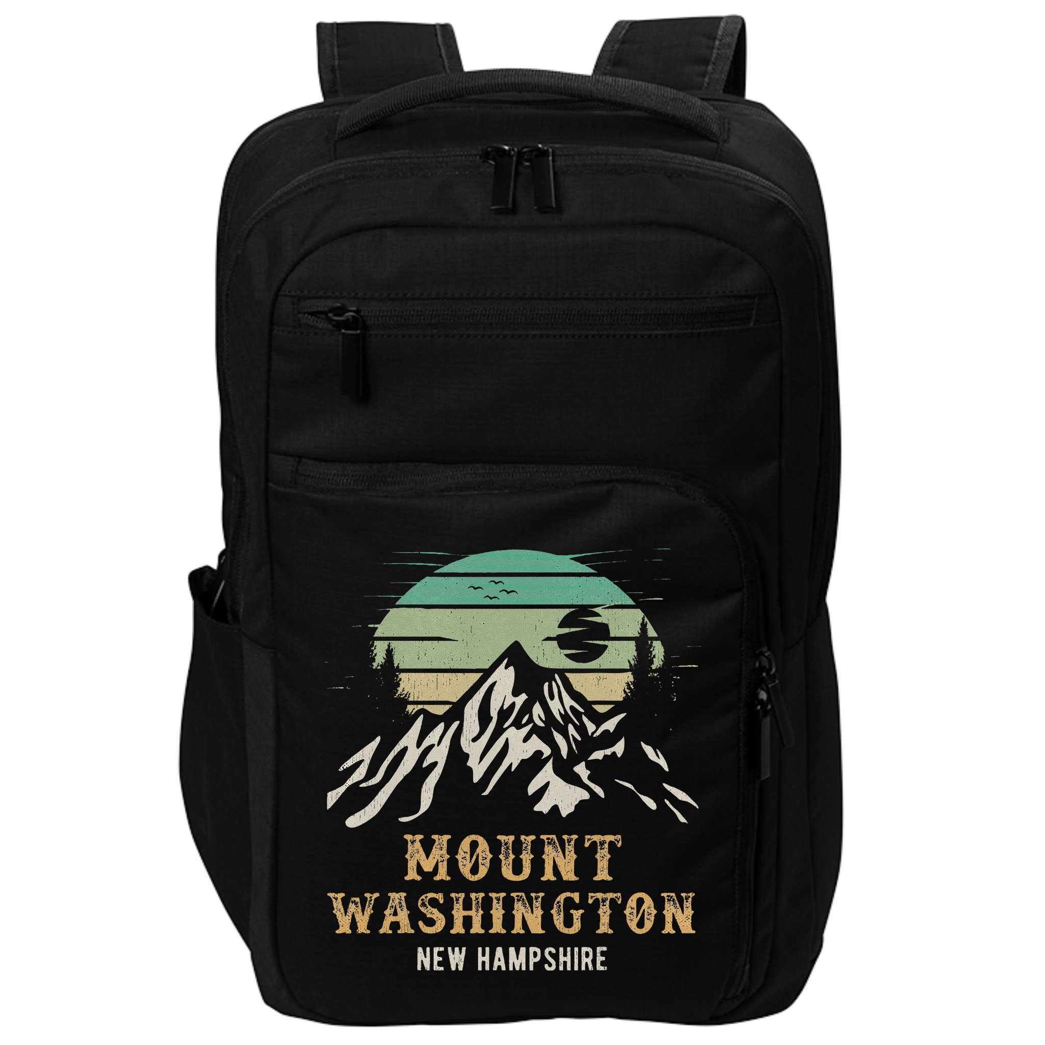 Retro Mount Washington NH Merchandise Hiking Mt Washington Impact Tech Backpack
