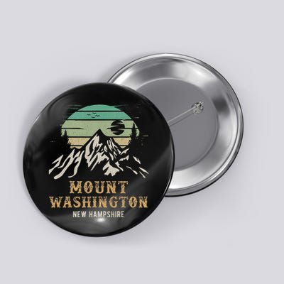 Retro Mount Washington NH Merchandise Hiking Mt Washington Button
