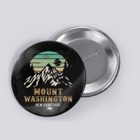 Retro Mount Washington NH Merchandise Hiking Mt Washington Button