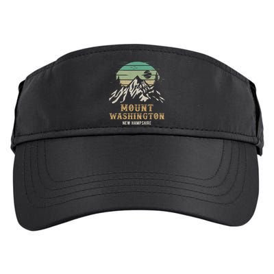 Retro Mount Washington NH Merchandise Hiking Mt Washington Adult Drive Performance Visor