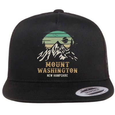 Retro Mount Washington NH Merchandise Hiking Mt Washington Flatbill Hat