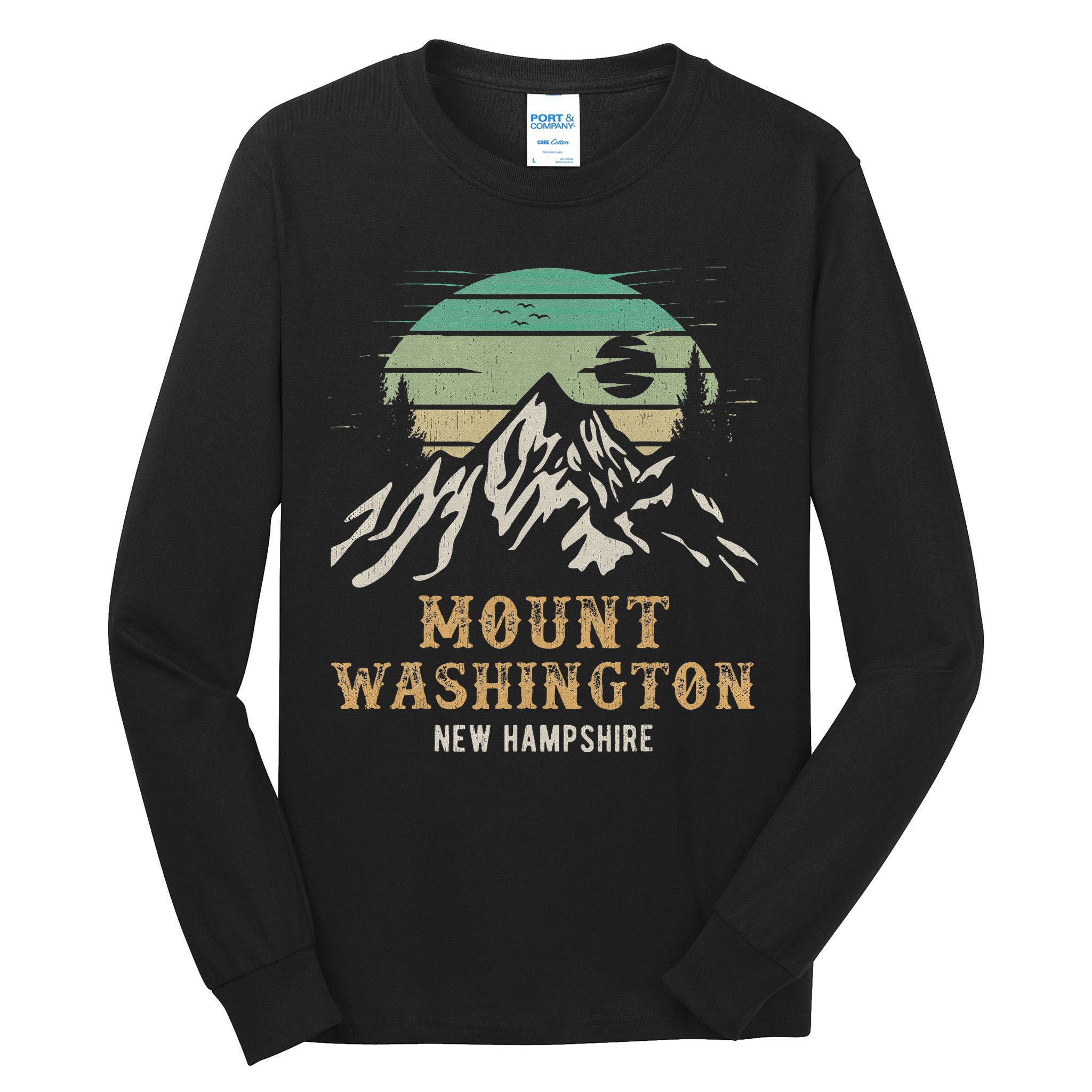 Retro Mount Washington NH Merchandise Hiking Mt Washington Tall Long Sleeve T-Shirt