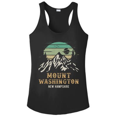 Retro Mount Washington NH Merchandise Hiking Mt Washington Ladies PosiCharge Competitor Racerback Tank