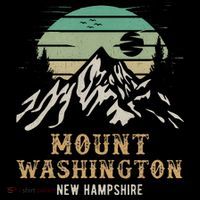 Retro Mount Washington NH Merchandise Hiking Mt Washington Cooling Performance Long Sleeve Crew