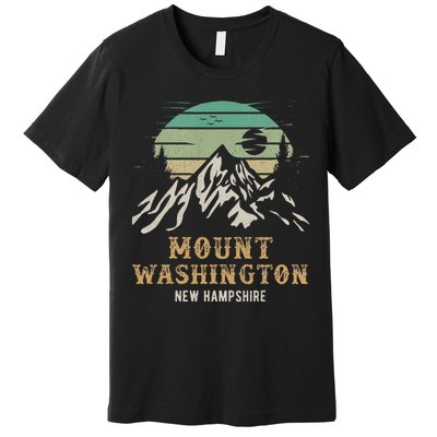 Retro Mount Washington NH Merchandise Hiking Mt Washington Premium T-Shirt