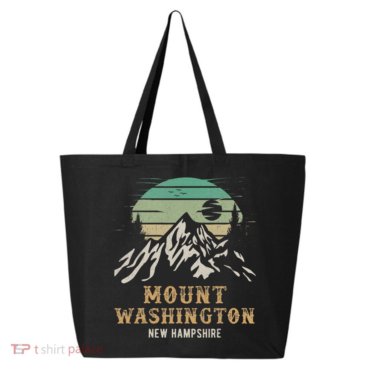 Retro Mount Washington NH Merchandise Hiking Mt Washington 25L Jumbo Tote