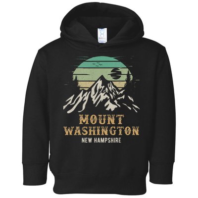 Retro Mount Washington NH Merchandise Hiking Mt Washington Toddler Hoodie