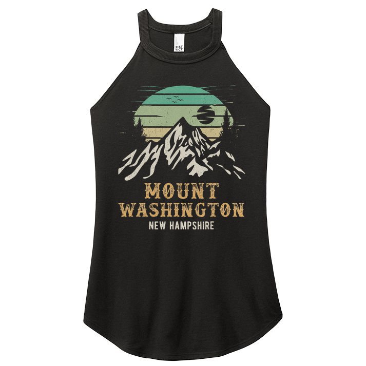 Retro Mount Washington NH Merchandise Hiking Mt Washington Women's Perfect Tri Rocker Tank