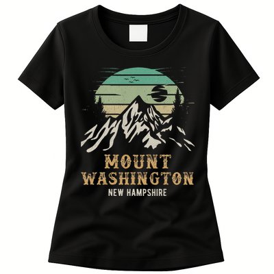 Retro Mount Washington NH Merchandise Hiking Mt Washington Womens T-Shirt