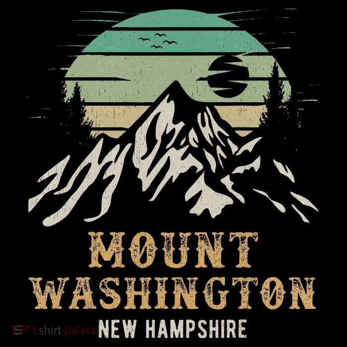 Retro Mount Washington NH Merchandise Hiking Mt Washington Womens T-Shirt
