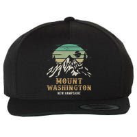 Retro Mount Washington NH Merchandise Hiking Mt Washington Wool Snapback Cap