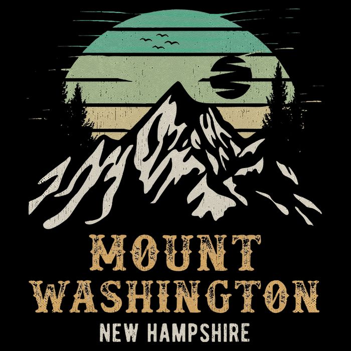 Retro Mount Washington NH Merchandise Hiking Mt Washington Wool Snapback Cap