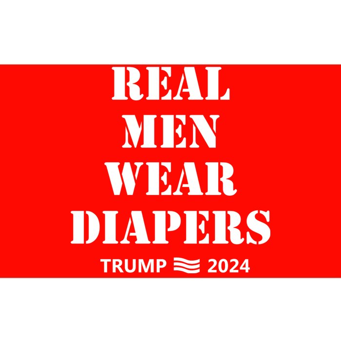 Real Man Wear Diapers Trump 2024 Bumper Sticker