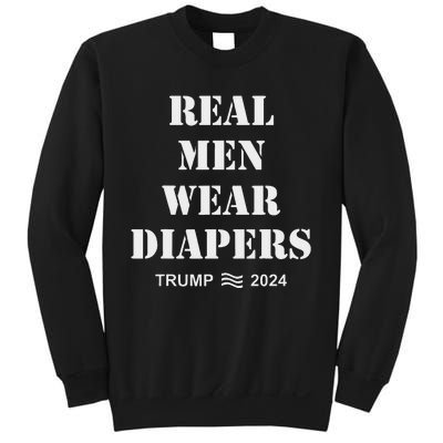 Real M.E.N Wear Diapers Trump 2024 Meme Sweatshirt