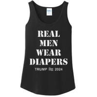 Real M.E.N Wear Diapers Trump 2024 Meme Ladies Essential Tank