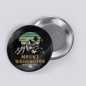 Retro Mount Washington Nh Merchandise Hiking Mt Washington Button