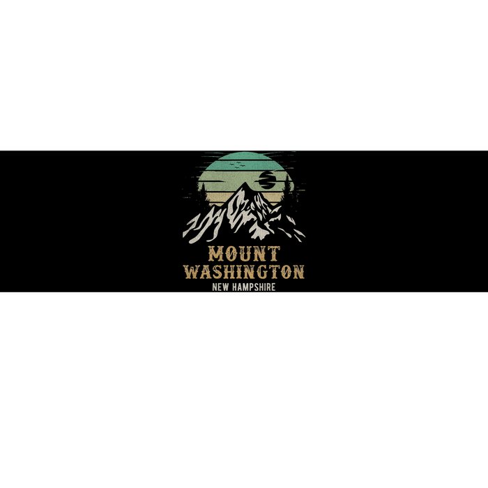 Retro Mount Washington Nh Merchandise Hiking Mt Washington Bumper Sticker