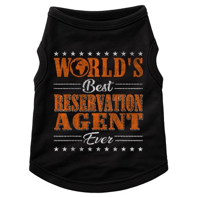 Retro Motif Worlds Best Reservation Agent Doggie Tank