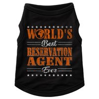 Retro Motif Worlds Best Reservation Agent Doggie Tank