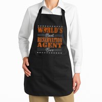 Retro Motif Worlds Best Reservation Agent Apron