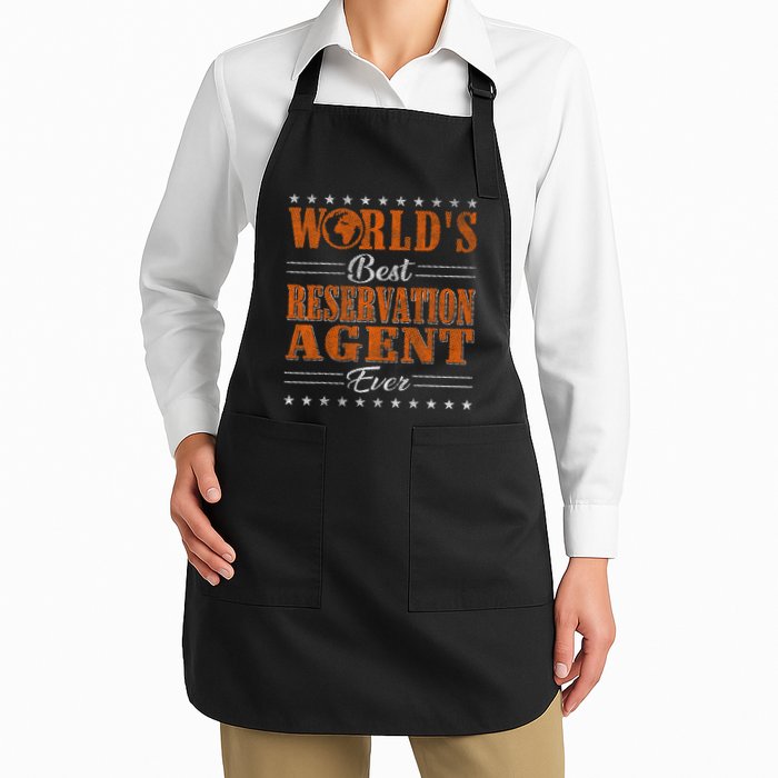 Retro Motif Worlds Best Reservation Agent Apron