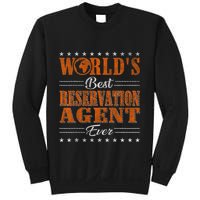 Retro Motif Worlds Best Reservation Agent Sweatshirt