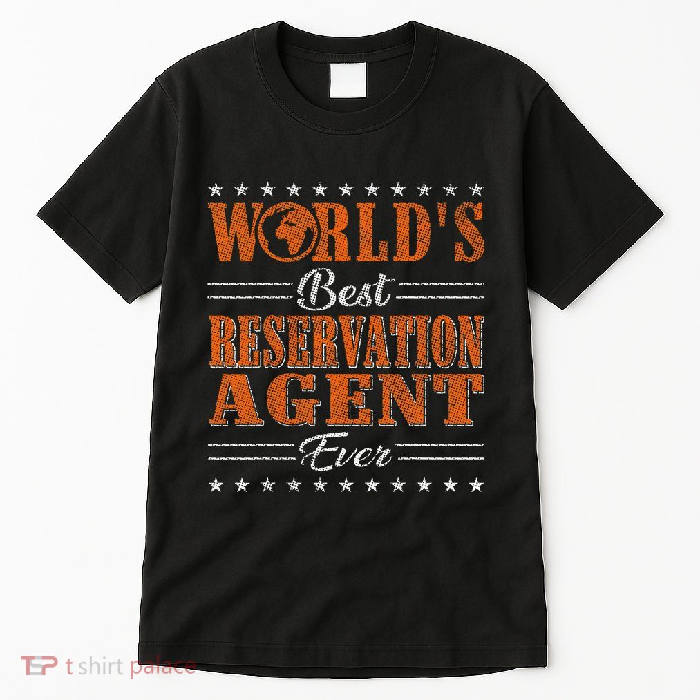 Retro Motif Worlds Best Reservation Agent Tall T-Shirt