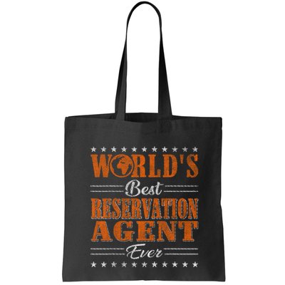Retro Motif Worlds Best Reservation Agent Bag
