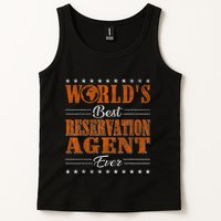 Retro Motif Worlds Best Reservation Agent Tank Top
