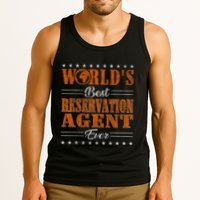Retro Motif Worlds Best Reservation Agent Tank Top