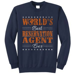 Retro Motif Worlds Best Reservation Agent Sweatshirt