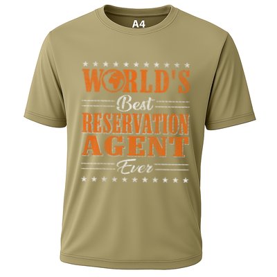 Retro Motif Worlds Best Reservation Agent Performance Shirt