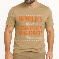 Retro Motif Worlds Best Reservation Agent Performance Shirt