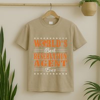 Retro Motif Worlds Best Reservation Agent T-Shirt