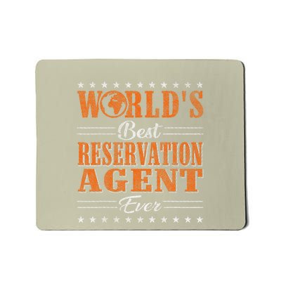 Retro Motif Worlds Best Reservation Agent Mousepad