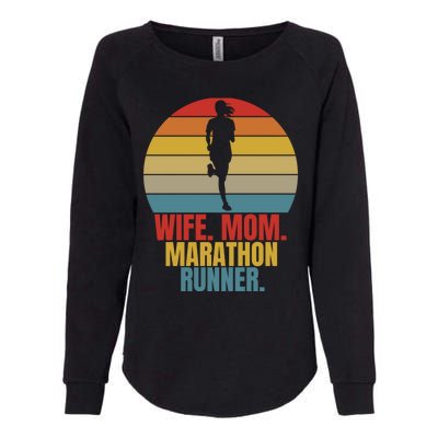 Running Marathoner Wife Mom Marathon Runner Gift Womens California Wash Sweatshirt