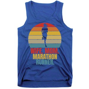 Running Marathoner Wife Mom Marathon Runner Gift Tank Top