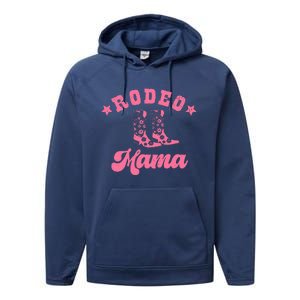 Rodeo Mama Western Mommy First Birthday Mother Day Gift Performance Fleece Hoodie