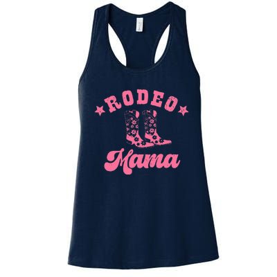 Rodeo Mama Western Mommy First Birthday Mother Day Gift Women's Racerback Tank