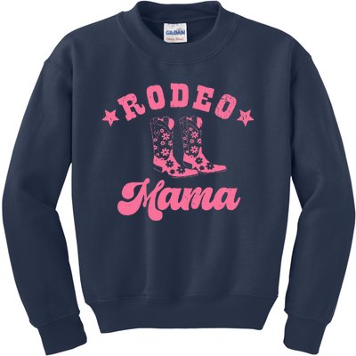 Rodeo Mama Western Mommy First Birthday Mother Day Gift Kids Sweatshirt