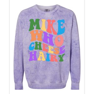 Retro Mike Who Cheese Hairy Colorblast Crewneck Sweatshirt