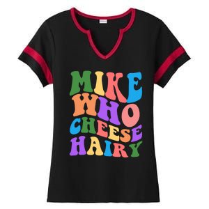 Retro Mike Who Cheese Hairy Ladies Halftime Notch Neck Tee