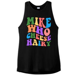 Retro Mike Who Cheese Hairy Ladies PosiCharge Tri-Blend Wicking Tank