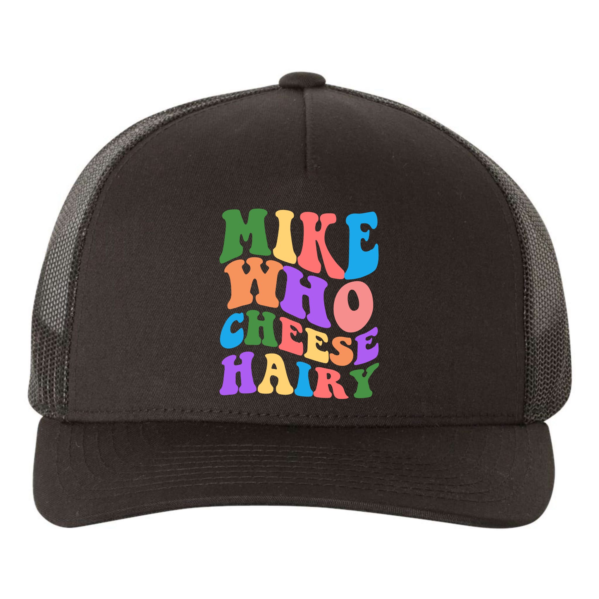 Retro Mike Who Cheese Hairy Yupoong Adult 5-Panel Trucker Hat