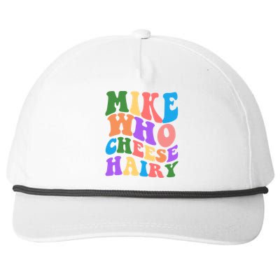 Retro Mike Who Cheese Hairy Snapback Five-Panel Rope Hat