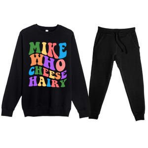 Retro Mike Who Cheese Hairy Premium Crewneck Sweatsuit Set