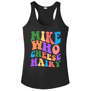 Retro Mike Who Cheese Hairy Ladies PosiCharge Competitor Racerback Tank