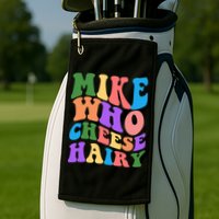 Retro Mike Who Cheese Hairy Golf Towel