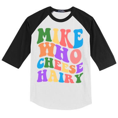 Retro Mike Who Cheese Hairy Kids Colorblock Raglan Jersey