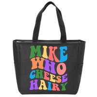 Retro Mike Who Cheese Hairy Zip Tote Bag